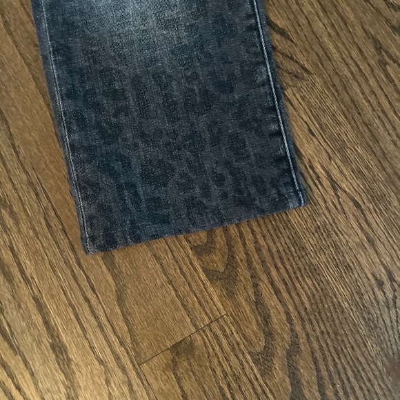 Ovadia & Sons Black Leopard Denim Slim Jeans - Picture 3 of 8